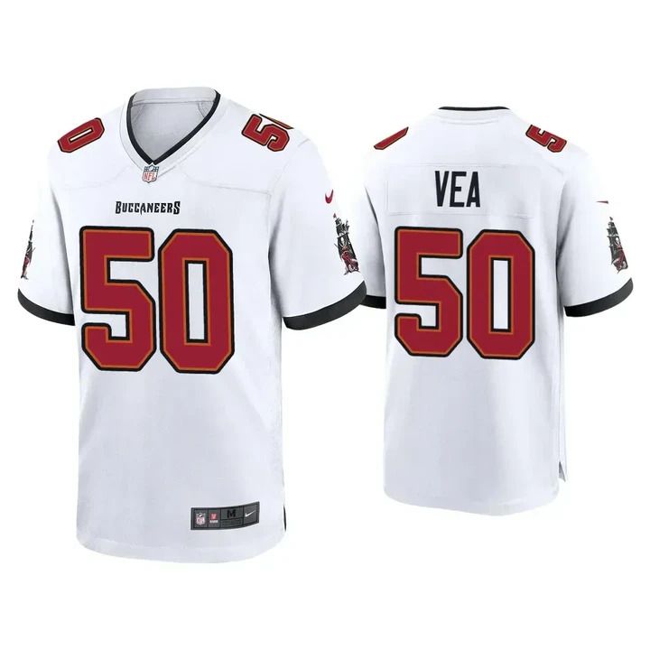 Men Tampa Bay Buccaneers #50 Vita Vea Nike White Game NFL Jersey